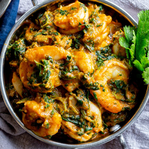 Saag Prawn